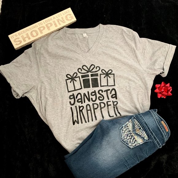 One Blessed Nana Tops - NWT *BOUTIQUE*   GANGSTA WRAPPER     TEE  3X PLUS